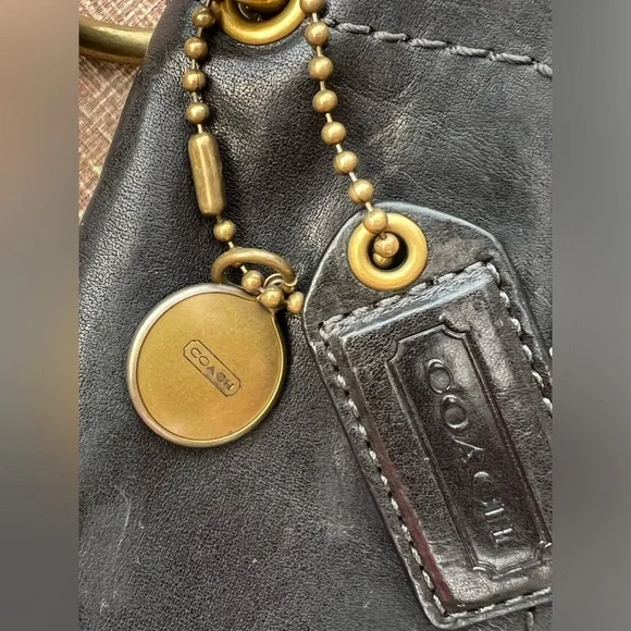 Vintage Coach Legacy 65th Anniversary Edition “Leigh”Black Vachetta Leather Bag - Picture 6 of 6